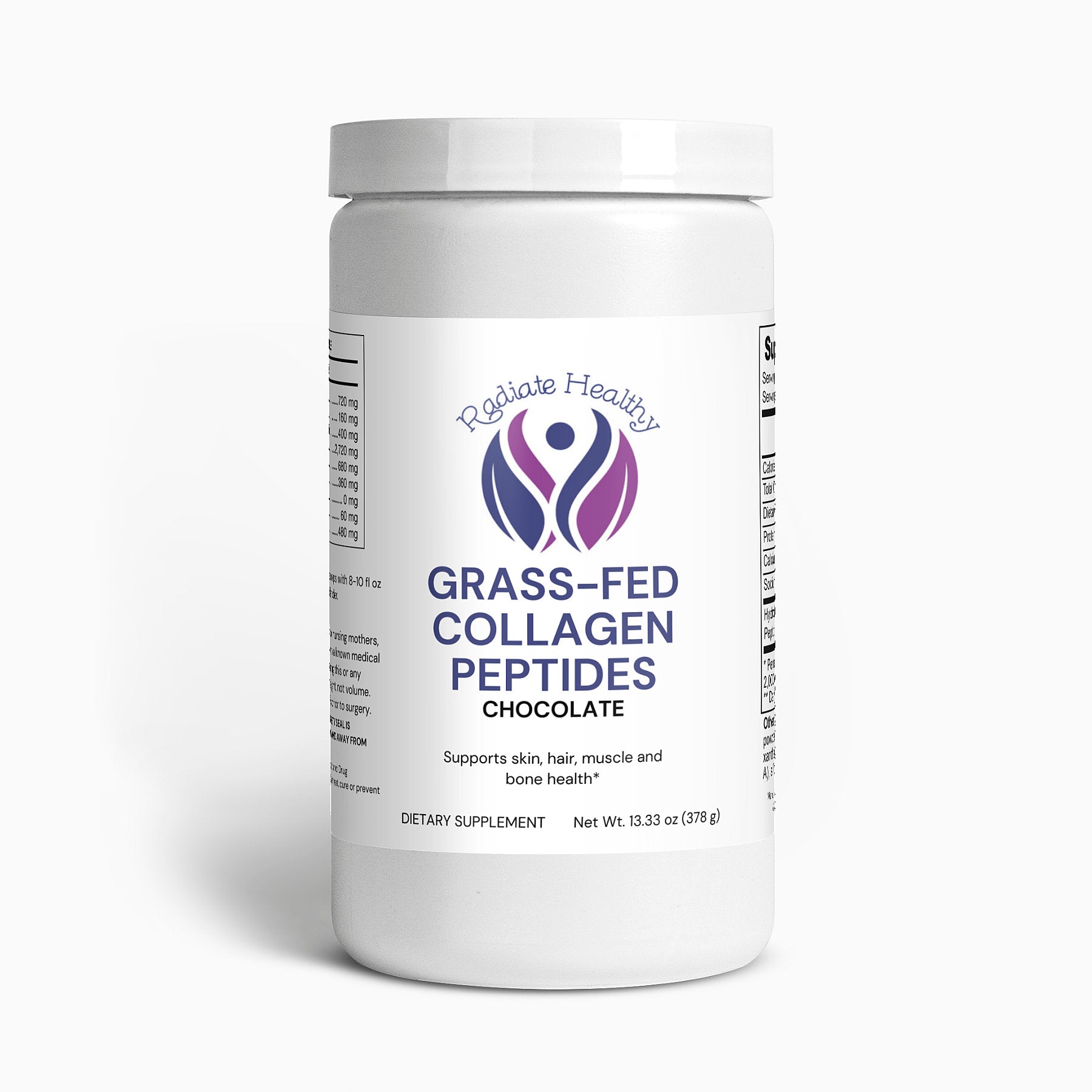 Grass-Fed Collagen Peptides Powder (Chocolate)